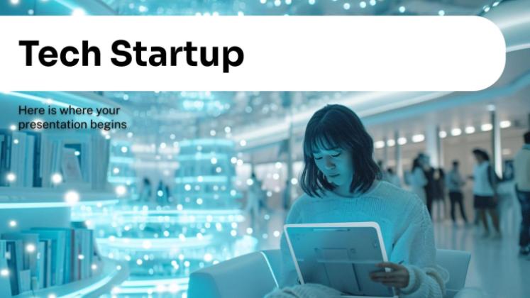 Modelo de apresentação Startup de tecnologia
