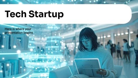 Modelo de apresentação Startup de tecnologia