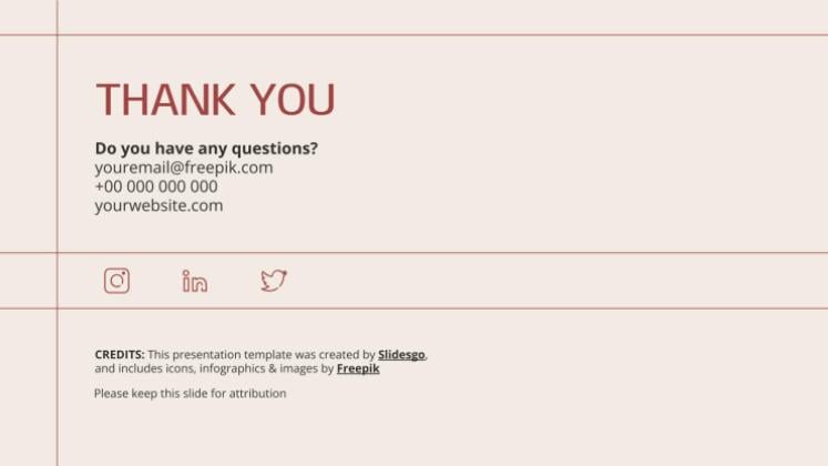 Minimalist Aesthetic presentation template 