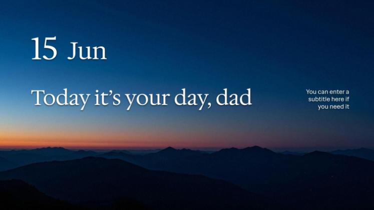 Father's Day presentation template 