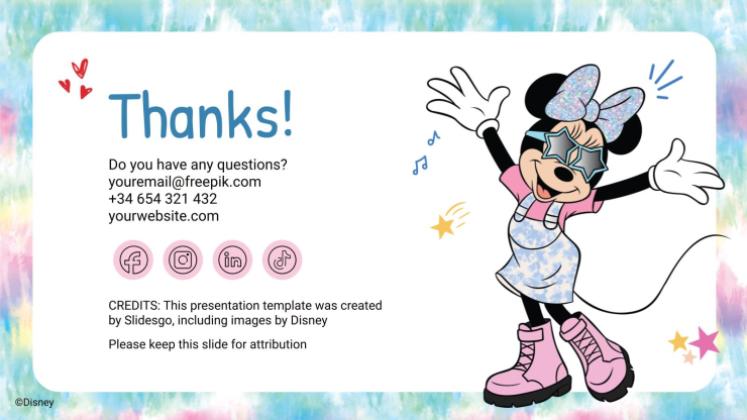 Plantilla de presentación Verano de Mickey Mouse y sus amigos