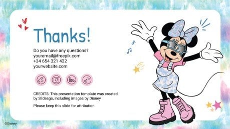 Plantilla de presentación Verano de Mickey Mouse y sus amigos