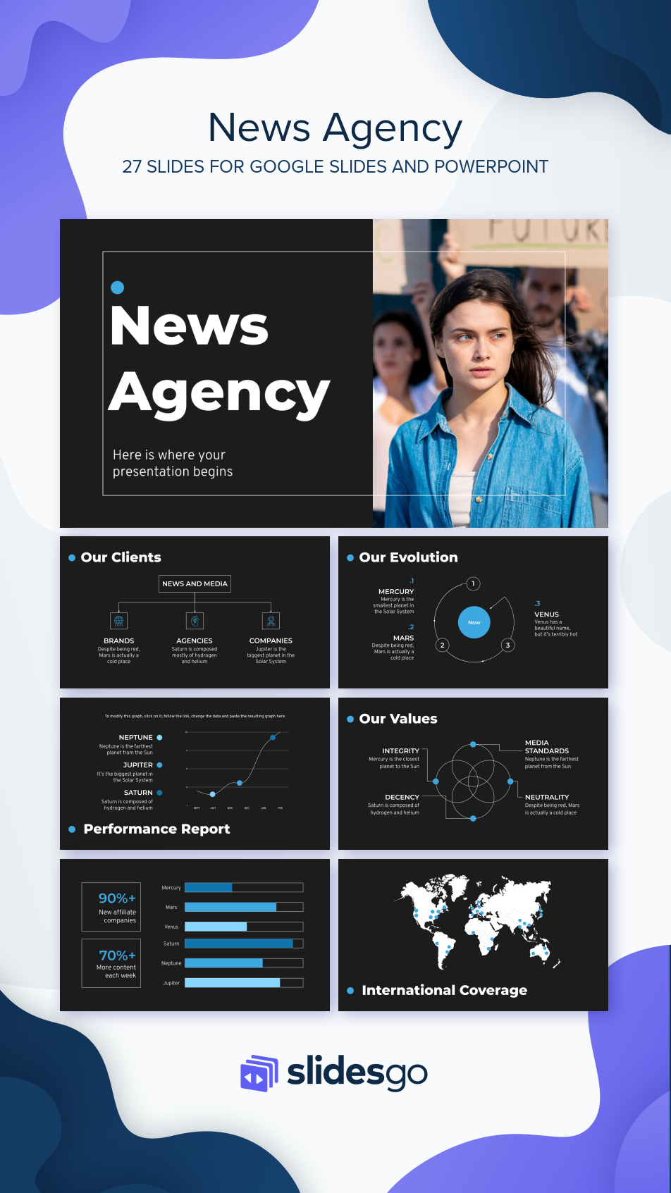 News Agency Google Slides Theme and PowerPoint Template