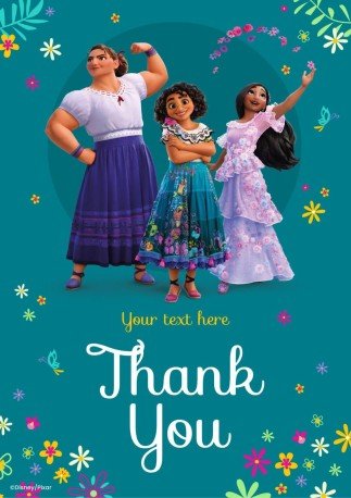 엔칸토 감사 카드 프레젠테이션 템플릿