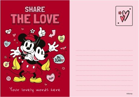 Micky Maus Valentinskarte Präsentationsvorlage
