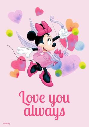 Minnie Maus Valentinskarte Präsentationsvorlage