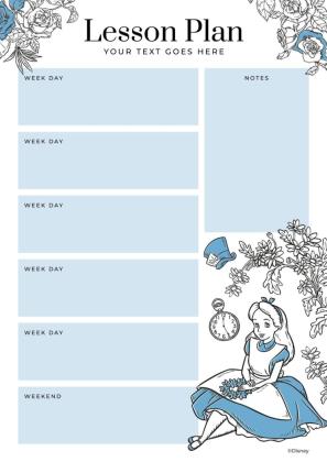 Modelo de apresentação Plano de aula do Alice no País das Maravilhas