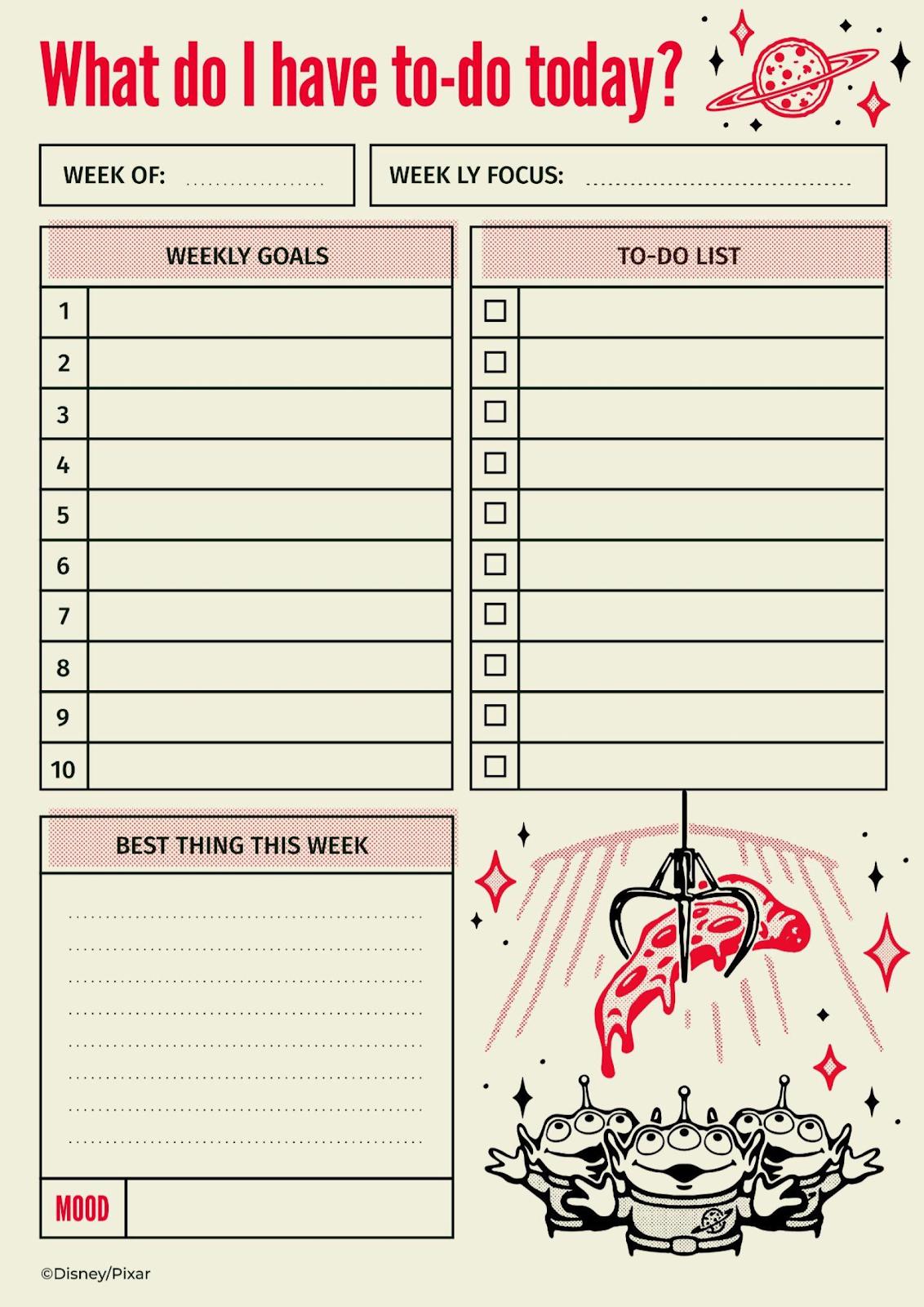 Toy Story List presentation template 