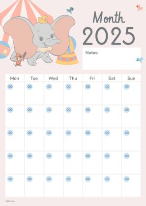 Calendrier Dumbo Modèles de présentation