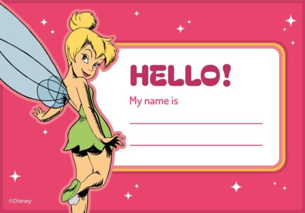 Peter Pan Name Tag presentation template 