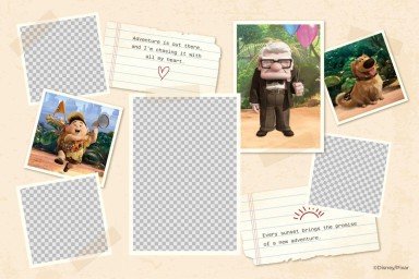 Modelo de apresentação Colagem de fotos do Up