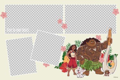 Collage photo Vaiana 2 Modèles de présentation