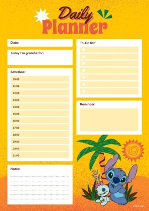 Ohana Stitch Monatsplaner Präsentationsvorlage