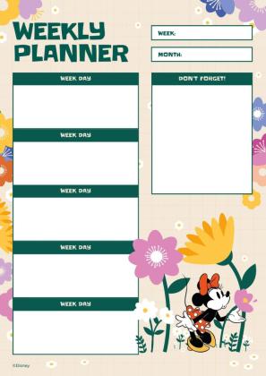Minnie Weekly Planner: Spring Planner presentation template 