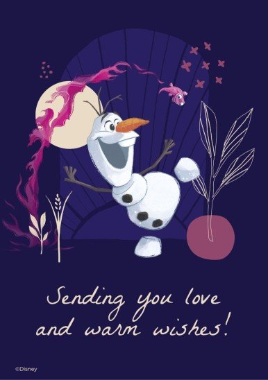 Carte de vœux Olaf Modèles de présentation