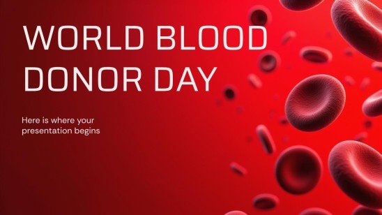 Plantilla de presentación Día Mundial del Donante de Sangre