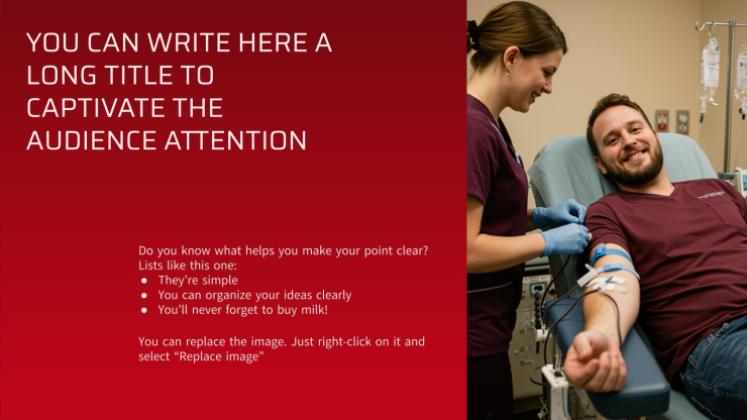 Plantilla de presentación Día Mundial del Donante de Sangre