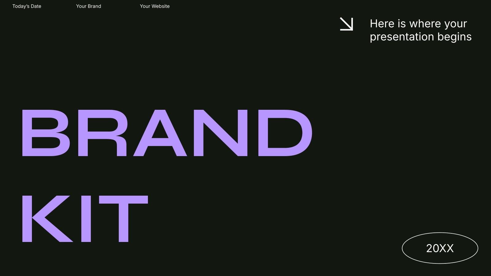 Brand Kit presentation template 