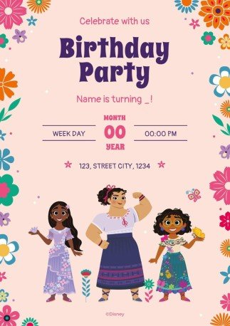 엔칸토 봄 파티 초대장 프레젠테이션 템플릿