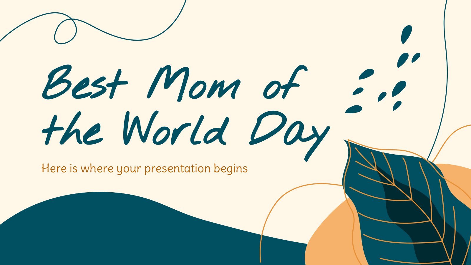 Best Mom of the World Day presentation template 