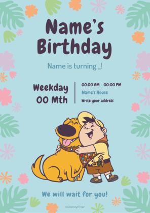 Oben: Ich habe Geburtstag Einladung Präsentationsvorlage