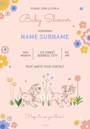 Invitation 101 Dalmatiens Modèles de présentation