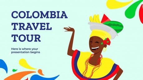 Colombia Travel Tour presentation template 