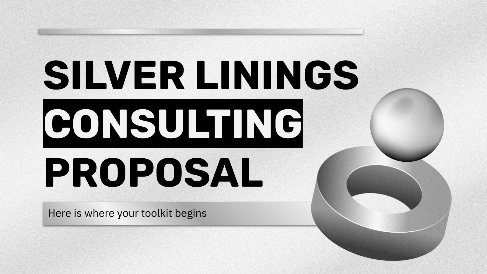 Silver Linings Consulting Proposal presentation template 