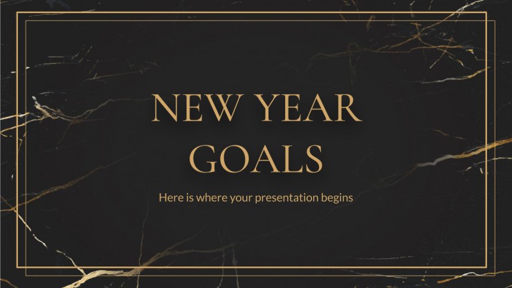 New Year Goals presentation template