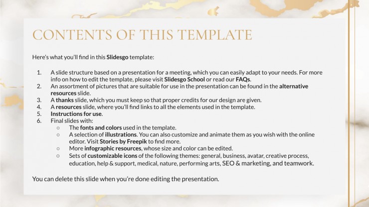 New Year Goals presentation template