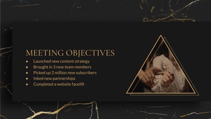 New Year Goals presentation template