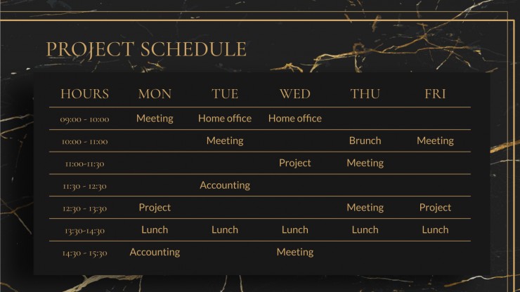 New Year Goals presentation template