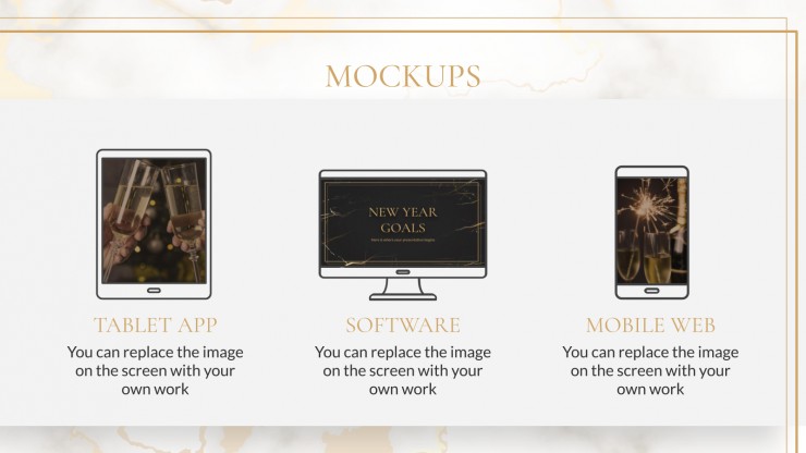 New Year Goals presentation template