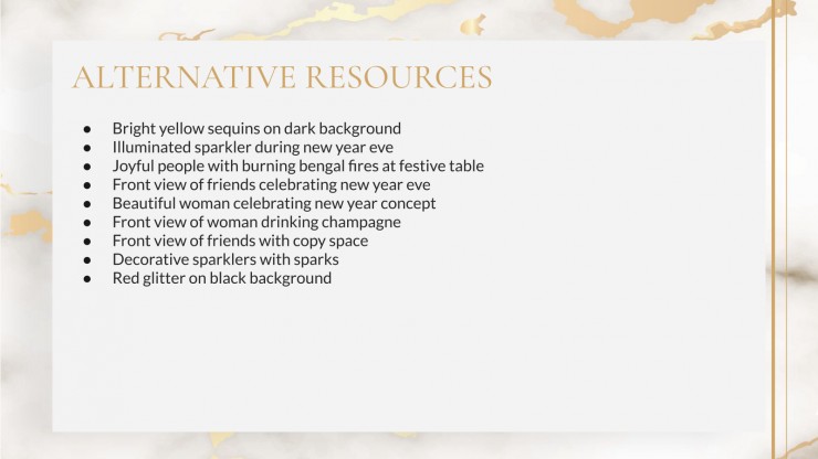 New Year Goals presentation template
