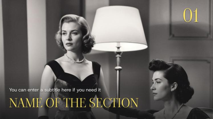 Modelo de apresentação Velha Hollywood