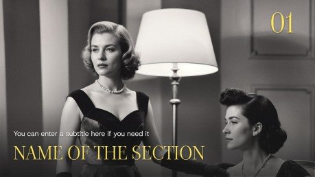 Modelo de apresentação Velha Hollywood