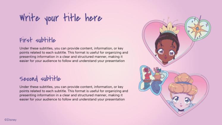 Plantilla de presentación Érase una vez una princesa