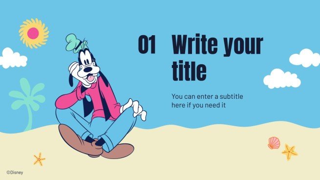 Micky Maus und Freunde Sommer Präsentationsvorlage