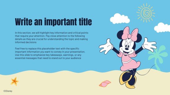 Micky Maus und Freunde Sommer Präsentationsvorlage