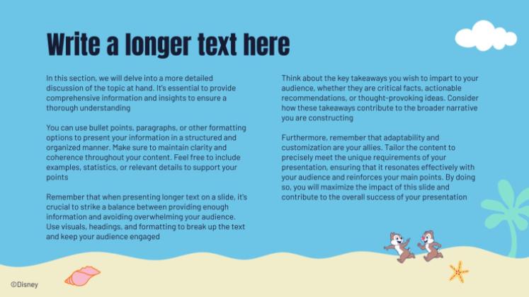 Micky Maus und Freunde Sommer Präsentationsvorlage