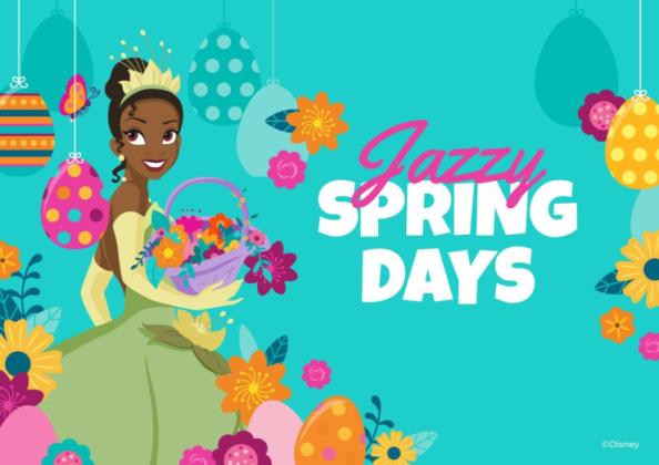 Modelo de apresentação Cartão de Páscoa das Princesas Disney