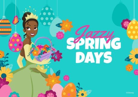 Modelo de apresentação Cartão de Páscoa das Princesas Disney