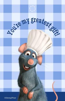 Ratatouille Gift Tag presentation template 