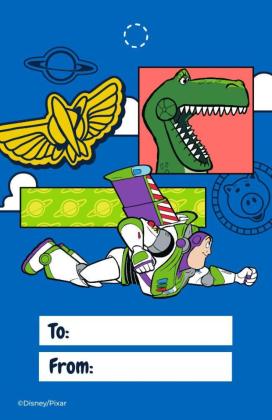 Toy Story Birthday Gift Tag presentation template 