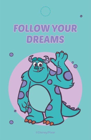 Boo and Sulley Gift Tag presentation template 