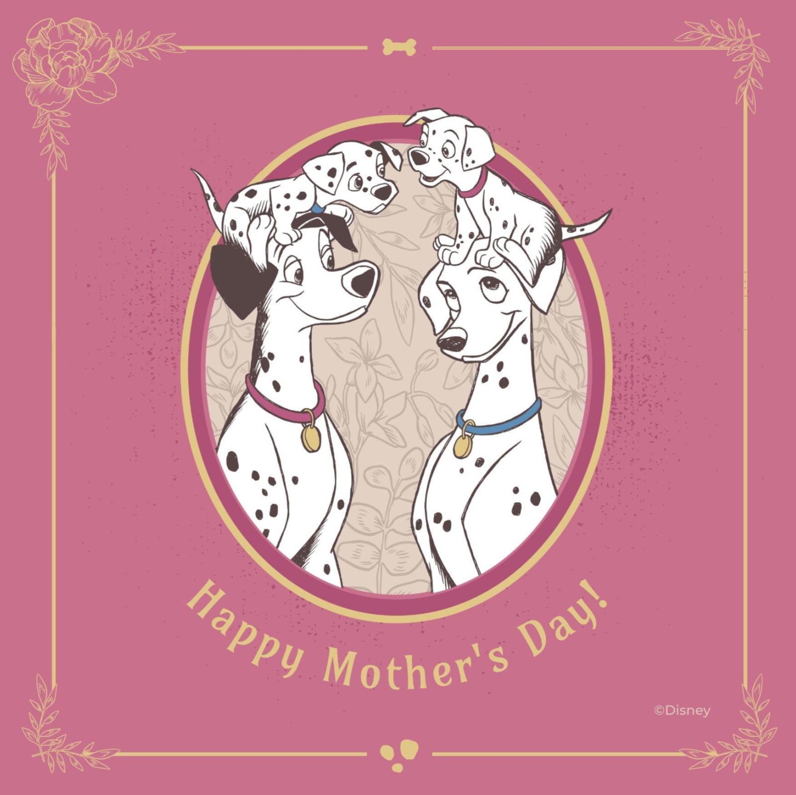 101 달마시안 어머니의 날 카드 프레젠테이션, image size:1600x1599