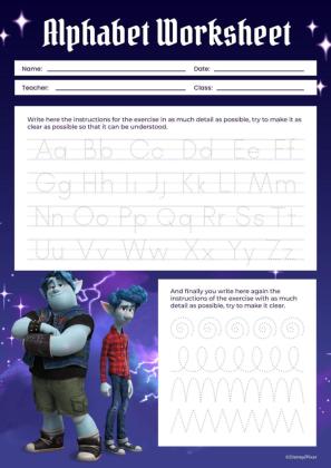 Onward Worksheet presentation template 