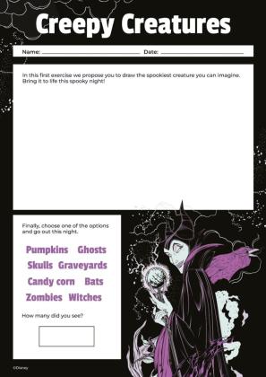 Maleficent Arbeitsblatt Präsentationsvorlage