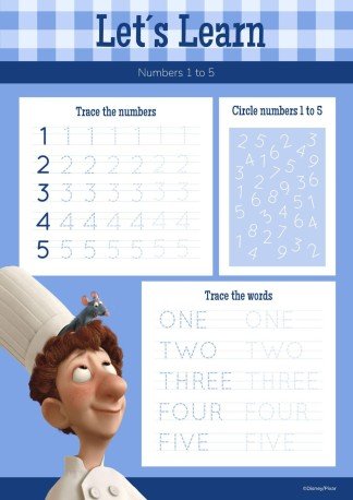 Ratatouille Worksheet presentation template 