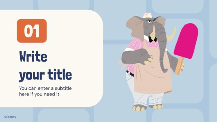 Modelo de apresentação Zootopia - Essa Cidade É o Bicho